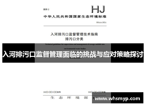 入河排污口监督管理面临的挑战与应对策略探讨 入河排污口监督管理面临的挑战与应对策略探讨